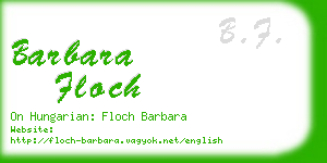 barbara floch business card
